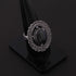1 Pc Designer Round  925 Sterling Silver Plated With High Quality  Labradorite Ring -Gemstone Ring- OS054