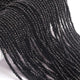 1 Strand Black Spinel Faceted Rondelle Beads, Roundelle Beads, Micro Faceted Beads ,Semi Precious Beads 3mm 13.5 inch strand RB088 A - Tucson Beads