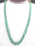 220ct. 2 Strands Dyed Emerald Smooth Oval Shape Necklace , Dyed Emerald Smooth Oval Beads, Emerald Necklace - SPB0001