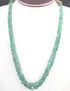 230cts .2 Strands Natural Emerald Smooth Oval Necklace , Natural Emerald Beads, Emerald Necklace - SPB0001