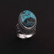 1 Pc Designer Oval 925 Sterling Silver Plated With High Quality  Arizona Turquoise Ring -Gemstone Ring- OS052 - Tucson Beads
