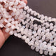 1 Strand White Rainbow Moonstone Smooth Briolettes - Pear Shape Briolettes 12mmx6mm-7mmx6mm 8 Inches BR01570 - Tucson Beads