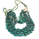 545 Carats 2  Strands Of Precious Genuine Emerald Necklace - Smooth Oval Beads - Rare & Natural Emerald Necklace - Stunning Elegant Necklace SPB0007 - Tucson Beads