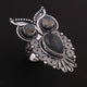 1 Pc Designer Owl 925 Sterling Silver Plated With High Quality Labradorite Ring -Gemstone Ring- OS055 - Tucson Beads