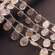 1 Strand Golden Rutile Faceted Briolettes - Oval Shape Briolettes  15mmx11mm- 8 Inches BR01567 - Tucson Beads