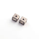 1 Pc Rose Cut Diamond Antique Finish Cube Bead Over 925 Sterling Silver - Diamond Bead 7mmx5mm PDC1039 - Tucson Beads