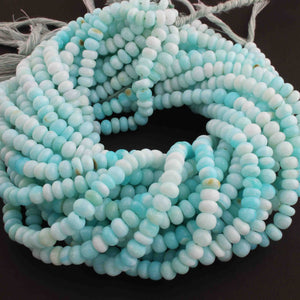 1  Long Strand Peru Opal  Faceted Roundells -Round Shape Roundells  6mm-7mm-14  Inches BR0811 - Tucson Beads