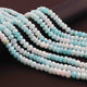 1  Long Strand Peru Opal  Faceted Roundells -Round Shape Roundells  6mm-7mm-14  Inches BR0811 - Tucson Beads