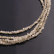 1 Long Strand Yellow Diamond 2.5mm-3mm  Nuggets- Raw Diamond Chips Nuggets Center Drill  Beads - 16 Inch Long BR0954 - Tucson Beads