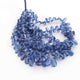 1 Long Strand Blue kyanite  Smooth Briolettes -Pear Shape Briolettes - 5mmx7mm-12mmx7mm - 9 Inches BR1589 - Tucson Beads