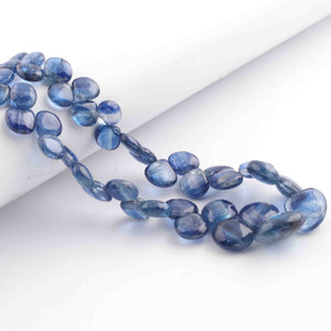 1 Long Strand Blue kyanite  Smooth Briolettes -Heart Shape Briolettes - 6mm-13mm - 12 Inches BR1591 - Tucson Beads