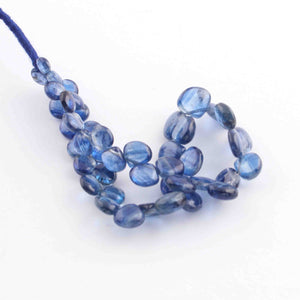 1 Long Strand Blue kyanite  Smooth Briolettes -Heart Shape Briolettes - 5mm-8mm - 8 Inches BR1587 - Tucson Beads
