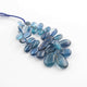 1 Strand Natural Royal Blue Moss Kyanite  Smooth Briolettes -Pear Shape Briolettes - 5mmx10mm-19mmx10mm - 5 Inches BR1593 - Tucson Beads