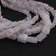 1 Long Strand White Rainbow Moonstone Faceted Tumbled Shape, Nuggets Beads , Step Cut , Briolettes - 15mmx10mm-9mmx5mm- 12.5 inches BR0030 - Tucson Beads