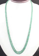 140 Carats 2 Strands Of Precious Genuine Emerald Necklace - Faceted Rondelle Beads - Rare & Natural Emerald Necklace - Stunning Elegant Necklace SPB0038 - Tucson Beads