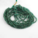 1 Strand Natural Emerald Smooth Rondelles Beads- Round Beads - 2mm-5mm - 16 Inch BR2634 - Tucson Beads