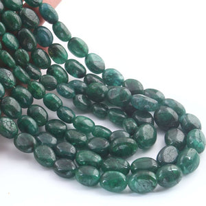 850  Carats 4 Strands Of Precious Genuine Emerald Necklace - Smooth oval  Beads - Rare & Natural Emerald Necklace - Stunning Elegant Necklace SPB0042 - Tucson Beads