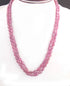 340 Ct. 2 Strands Of Genuine Ruby Necklace - Smooth Oval Beads - Rare & Natural  Necklace - Stunning Elegant Necklace - SPB0043
