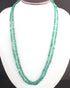 235  Carats 2 Strands Of Precious Genuine Emerald Necklace - Smooth oval  Beads - Rare & Natural Emerald Necklace - Stunning Elegant Necklace SPB0039