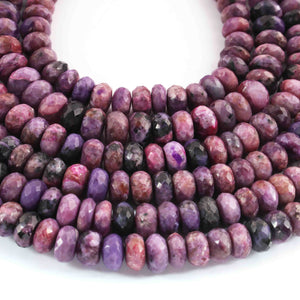 1 Strand Charolite Faceted Rondelles - Round Beads 8 mm -8.5 Inches  BR2002 - Tucson Beads