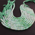 1 Strand Finest Quality green   Opal Faceted Rondelles - green  Opal Roundelle Beads 4mm-5mm 8 Inches BR044