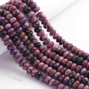 1 Strand Charolite Faceted Rondelles - Round Beads 8 mm -8.5 Inches  BR2002 - Tucson Beads
