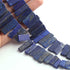 1   Strand  Sodalite Faceted Briolettes - Rectangle  Shape Briolettes -8mmx5mm-25mmx9mm-8 Inches BR1299