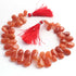 1 Long Sunstone Smooth  Briolettes - Pear Shape Briolettes  12mmx8mm-21mmx11mm- 10.5 Inches BR1364