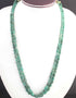 265ct. 2 Strands Dyed Emerald Smooth Oval Shape Necklace , Dyed Emerald Smooth Oval Beads, Emerald Necklace - SPB0046