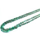 265ct. 2 Strands Dyed Emerald Smooth Oval Shape Necklace , Dyed Emerald Smooth Oval Beads, Emerald Necklace - SPB0046 - Tucson Beads