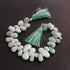 1 Strand Amazonite Smooth  Briolettes - Pear Shape Briolettes - 13mmx9mm-22mmx14mm 9.5 Inches BR1306