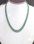 120 Carats 2 Strands Of Precious Genuine Emerald Necklace - Faceted Rondelle Beads - Rare & Natural Emerald Necklace - Stunning Elegant Necklace SPB0029
