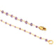 1 Necklace 24K Gold Plated Amethyst Gemstone Copper Link Chain , 3.5mm Rondelle Beads 36 Inches, GPC1284 - Tucson Beads