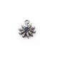 1 Pc Pave Diamond Flower Pendant- 925 Sterling Silver- Ruby/Blue Sapphire/Crystal Quartz Diamond Pendant Jewelry-12mmX10mm-PDC1171 - Tucson Beads