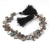 1 Strand Labradorite Pear Shape Faceted  Briolettes , jewelry making supplies-  12mmx7mm 8 inche BR0527