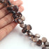 1  Strand Smoky Quartz Smooth  Briolettes -Heart Shape  Briolettes  8mm-14mm- 10 Inches BR3904
