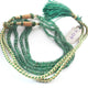 130 Carats 2   Strands Of Precious Genuine Emerald Necklace - Faceted Rondelle Beads - Rare & Natural Emerald Necklace - Stunning Elegant Necklace SPB0023 - Tucson Beads