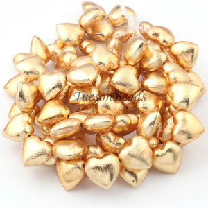 1 Stands Beads Designer Round Heart Shape Beads,Casting Copper Beads -Copper Jewelry -18mm-9 inch GPC0010 - Tucson Beads