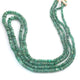 160 Carats 2 Strands Of Precious Genuine Emerald Necklace - Faceted Rondelle Beads - Rare & Natural Emerald Necklace - Stunning Elegant Necklace SPB0027 - Tucson Beads