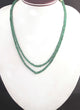 110  Carats 2  Strands Of Precious Genuine Emerald Necklace - Faceted Rondelle Beads - Rare & Natural Emerald Necklace - Stunning Elegant Necklace SPB0030 - Tucson Beads
