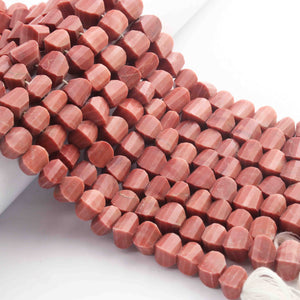 1 Long Strand Rhodocrosite Faceted Fancy Shape beads - 8mmx9mm- 8 Inches BR01532 - Tucson Beads