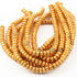 1 Strands 24k Gold Plated Designer Copper Casting Round Beads - 6mm, 8 Inches GPC0017