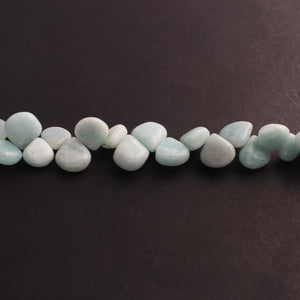 1 Strand Amazonite Smooth  Briolettes - Amazonite Heart Shape Beads -10mm-15mm 10 Inches BR3484 - Tucson Beads