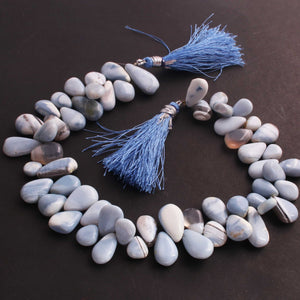 1 Long Bolder Opal Smooth  Briolettes - Pear Shape Briolettes  12mmx9mm-18mmx9mm- 10.5 Inches BR499 - Tucson Beads