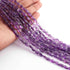 1 Strand Amethyst Faceted Briolettes Oval Shape  Briolettes - 6mmx5mm-10mmx6mm 13 Inches BR01017
