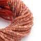 1 Long Strand Sun Stone Faceted Rondelles - Round Shape  Rondelles 3mm-4mm-13 Inches BR256 - Tucson Beads