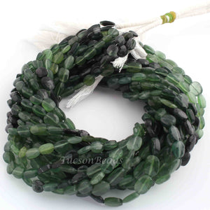 1 Strand Serpentine Faceted Briolettes Oval Shape  Briolettes - 10mmx7mm 13 Inches BR01019 - Tucson Beads