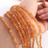 1 Strand Citrine Smooth Heishi Wheel  Briolettes - Wheel  Briolettes 4mm-5mm 13 Inch BR260