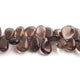 1  Strand Smoky Smooth Briolettes -Pear Shape Briolettes 12mmx9mm-18mmx11mm 9 Inches BR2524 - Tucson Beads