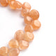 1 Long Sunstone Smooth Briolettes - Heart Shape Briolettes - 10mm-13mm-11 Inches BR2025 - Tucson Beads